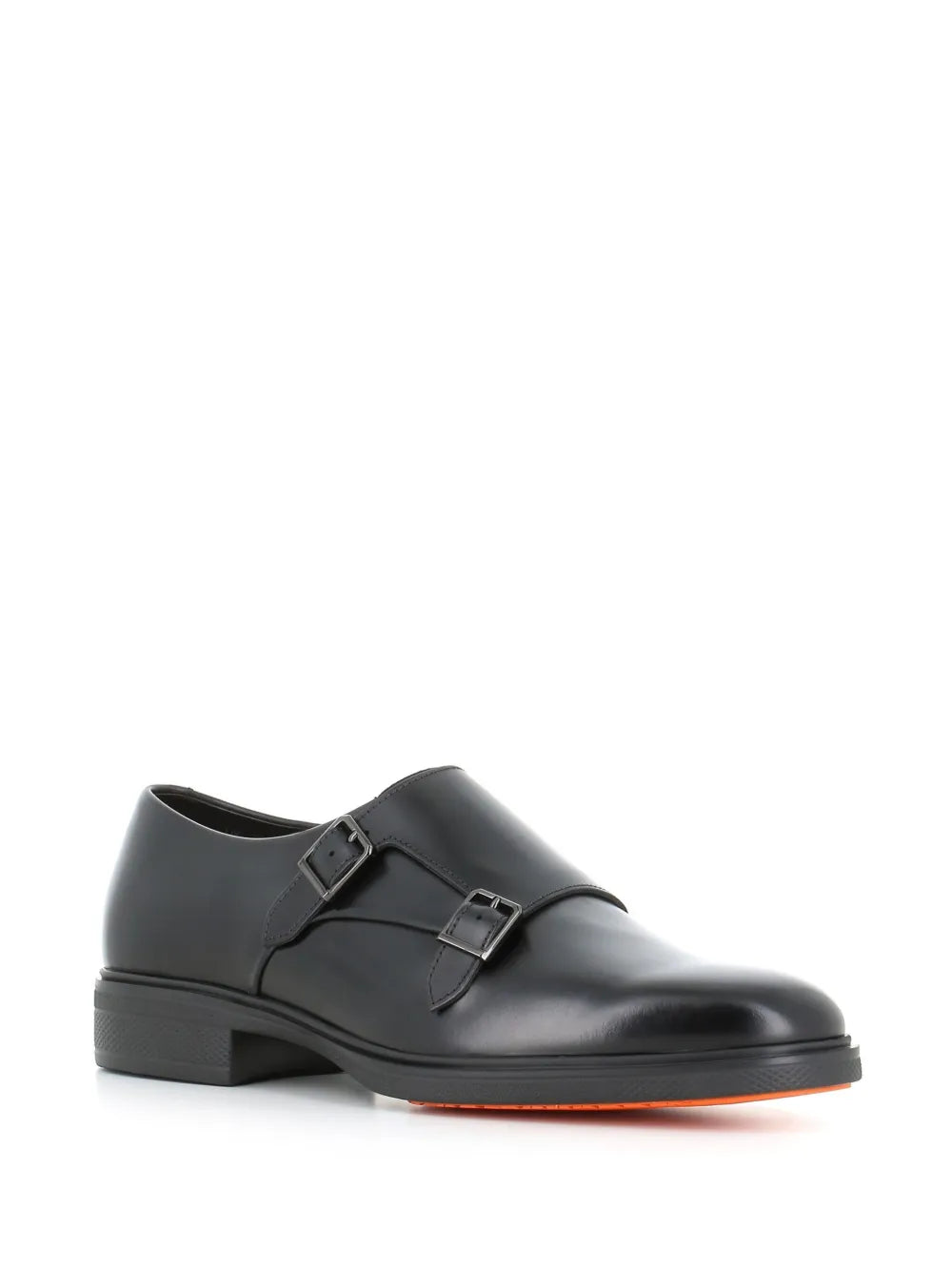 Santoni double-buckle monk shoes