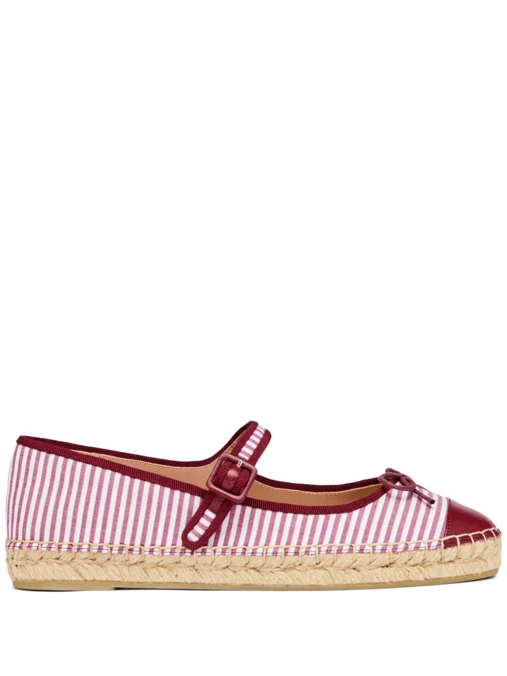 Malone Souliers striped flat espadrilles