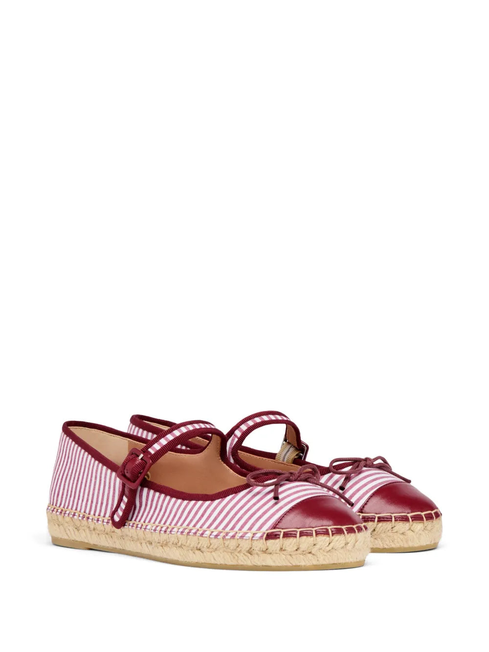 Malone Souliers striped flat espadrilles