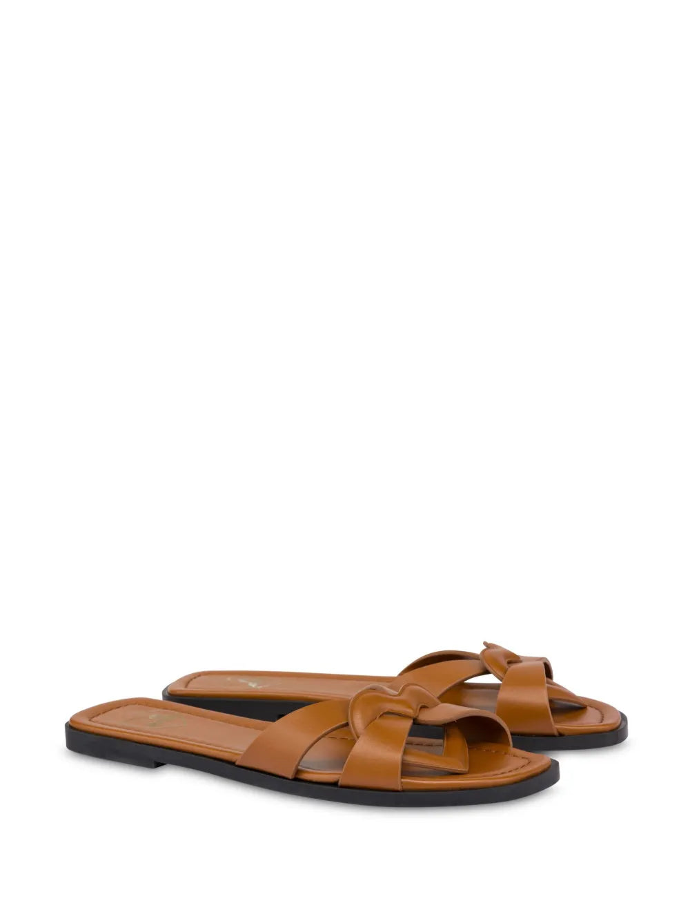 Love Moschino leather slides