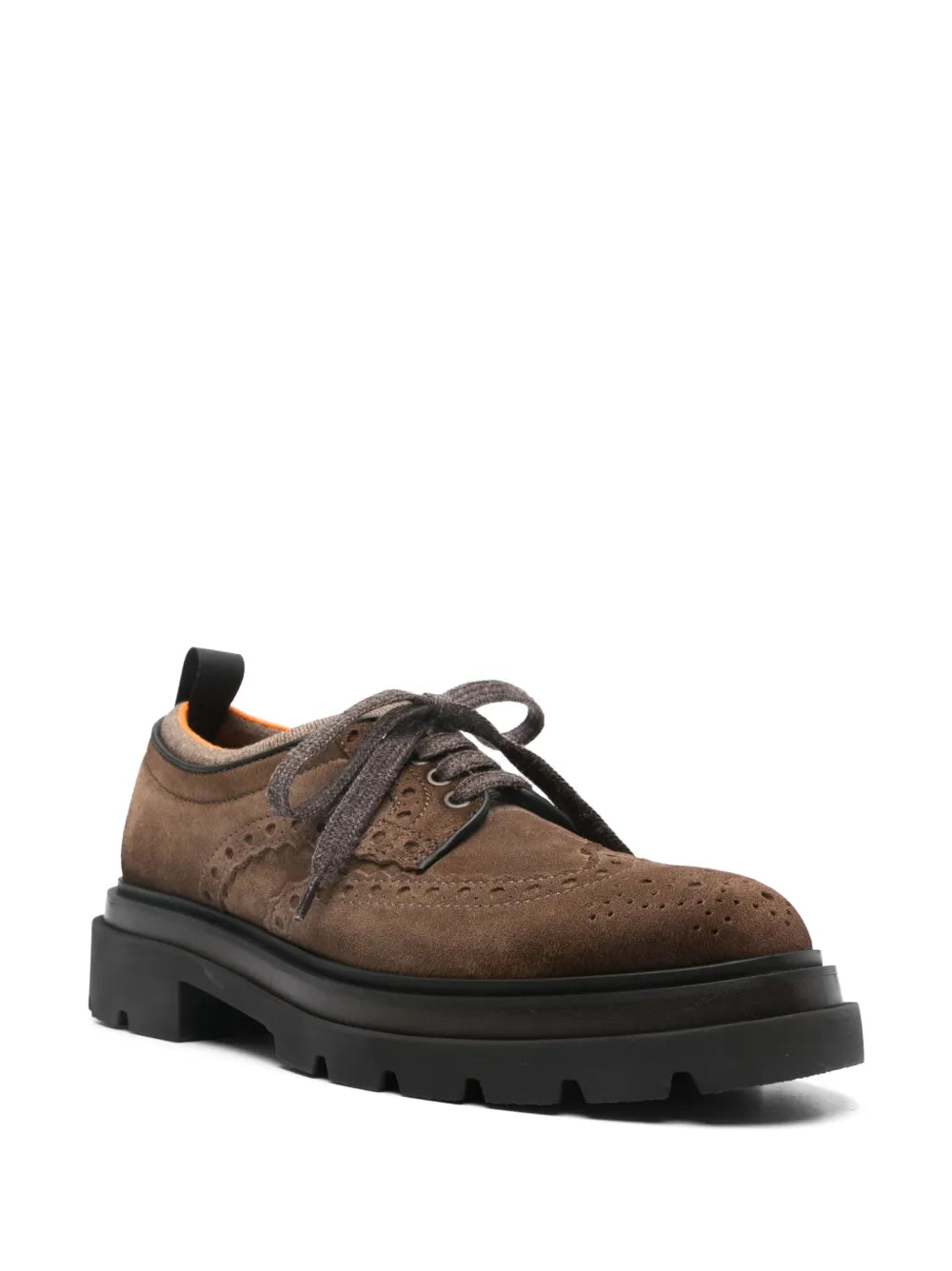 Santoni leather brogues