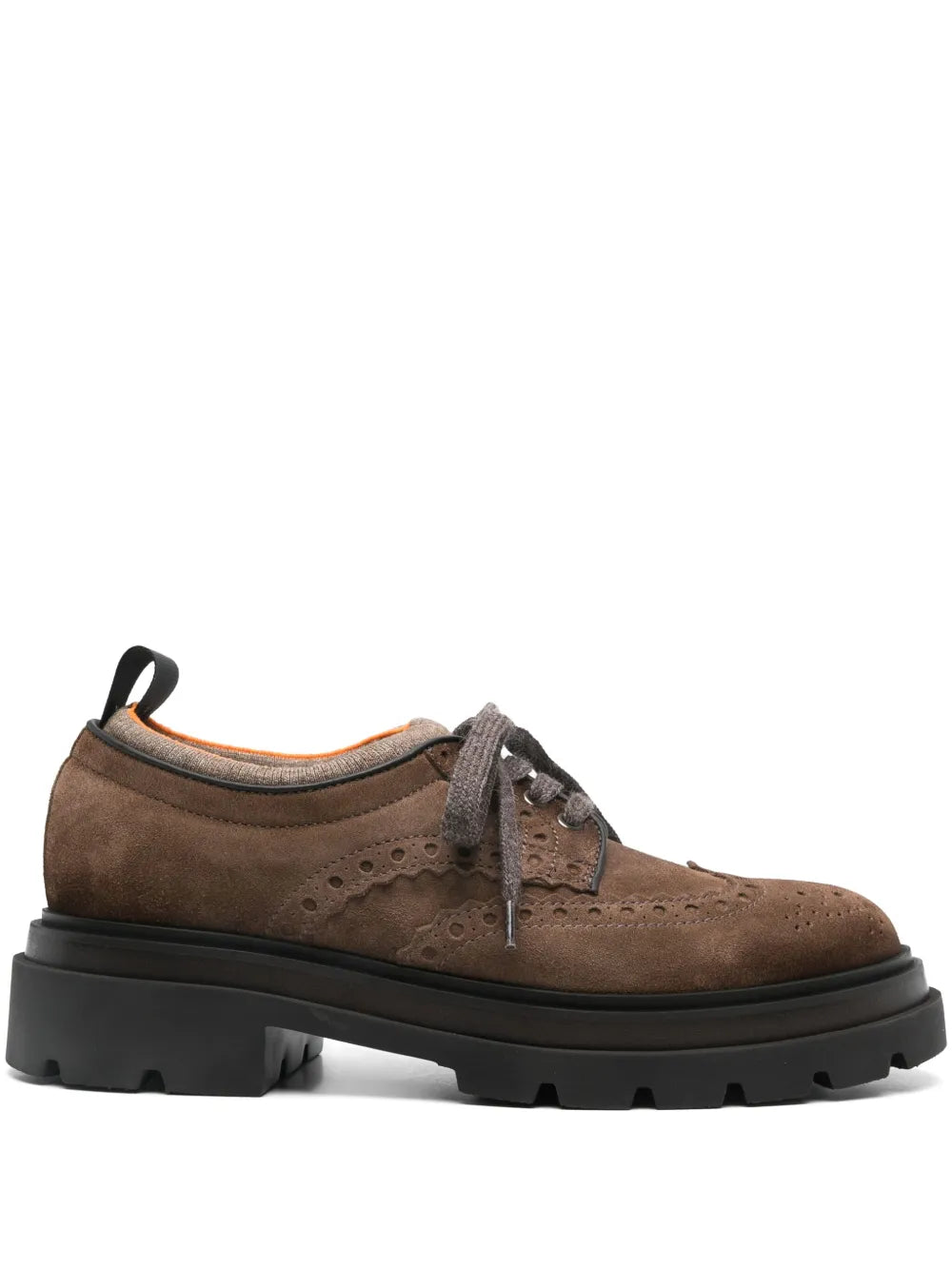 Santoni leather brogues
