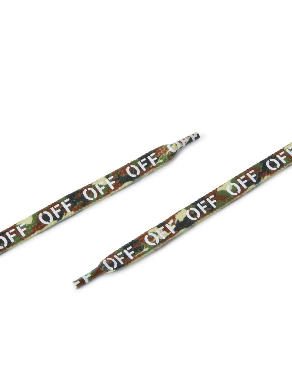 Off-White camouflage shoe laces