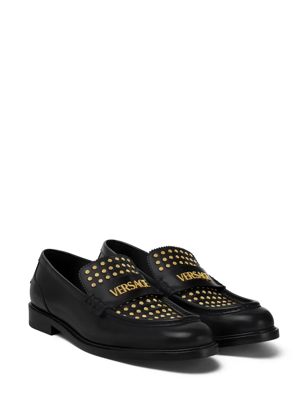 Versace leather loafers
