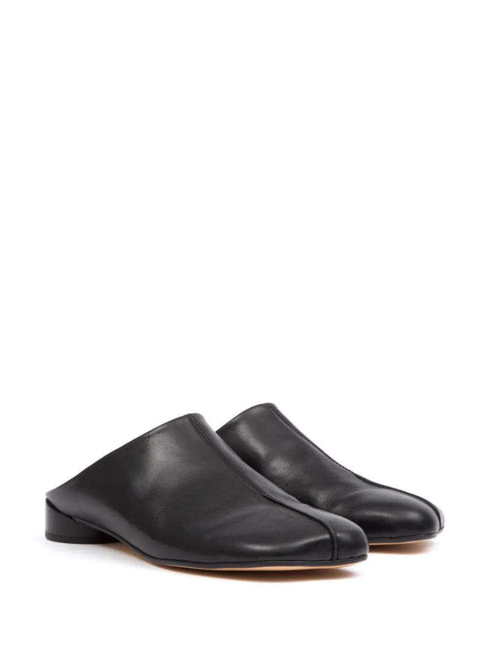 MM6 Maison Margiela asymmetric-toe leather slippers