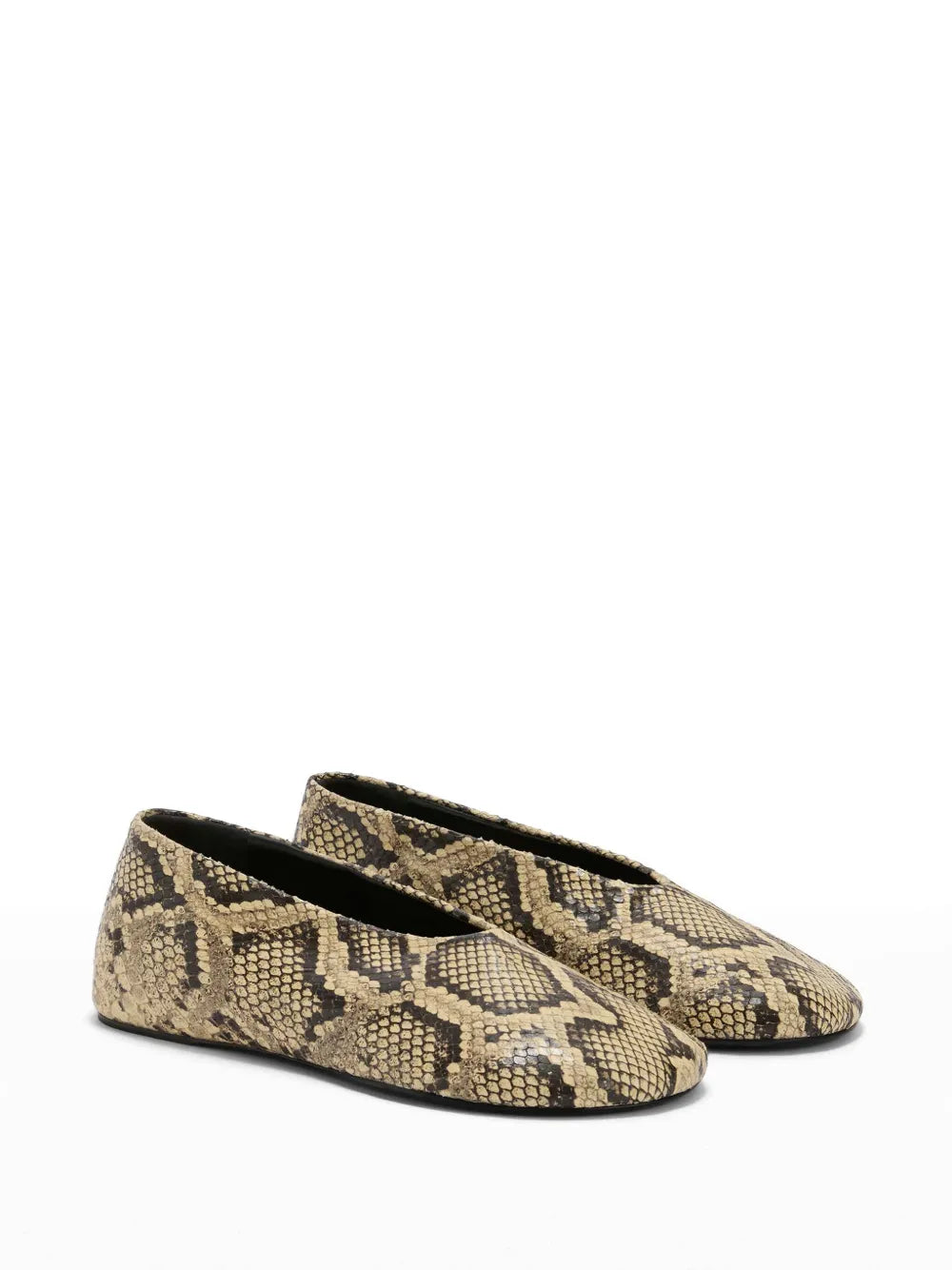 Jil Sander snakeskin ballerina shoes