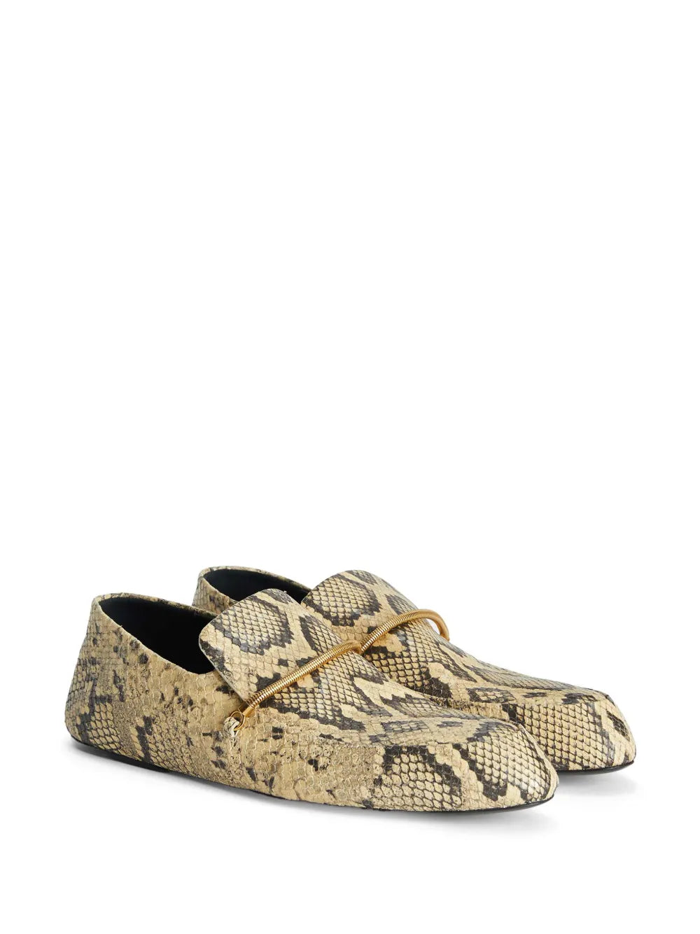 Jil Sander snakeskin-effect loafers