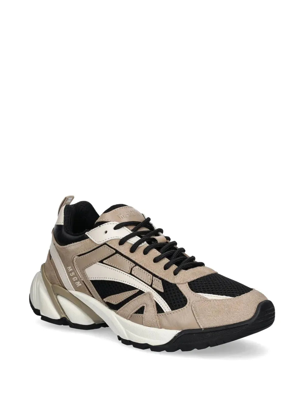 MSGM panelled lace-up sneakers