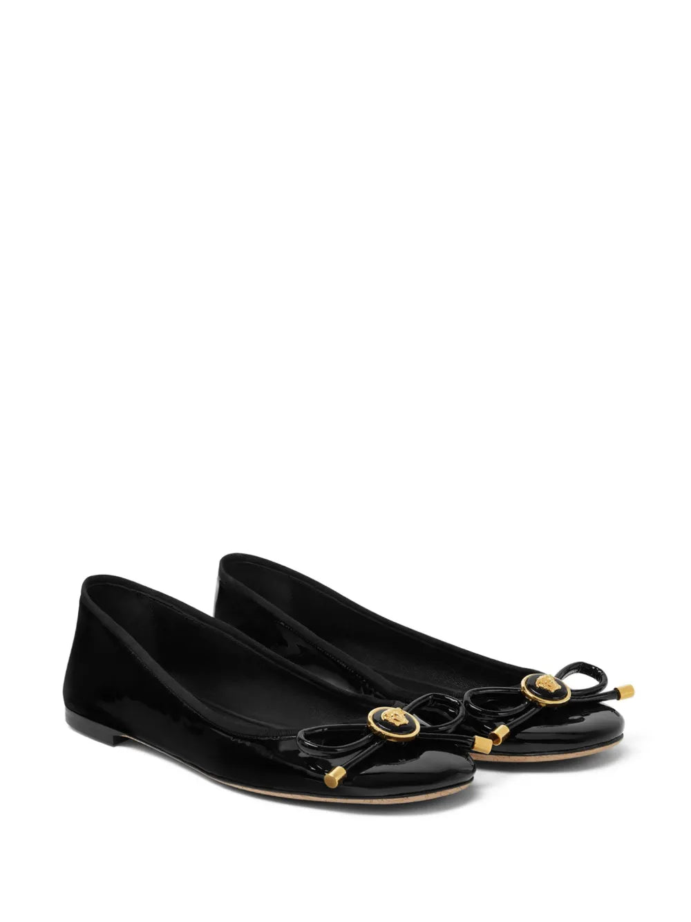 Versace Medusa-Head ballerina shoes