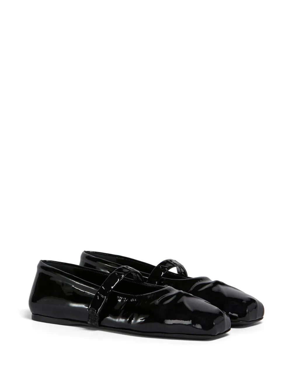 Marni patent-finish ballerina shoes