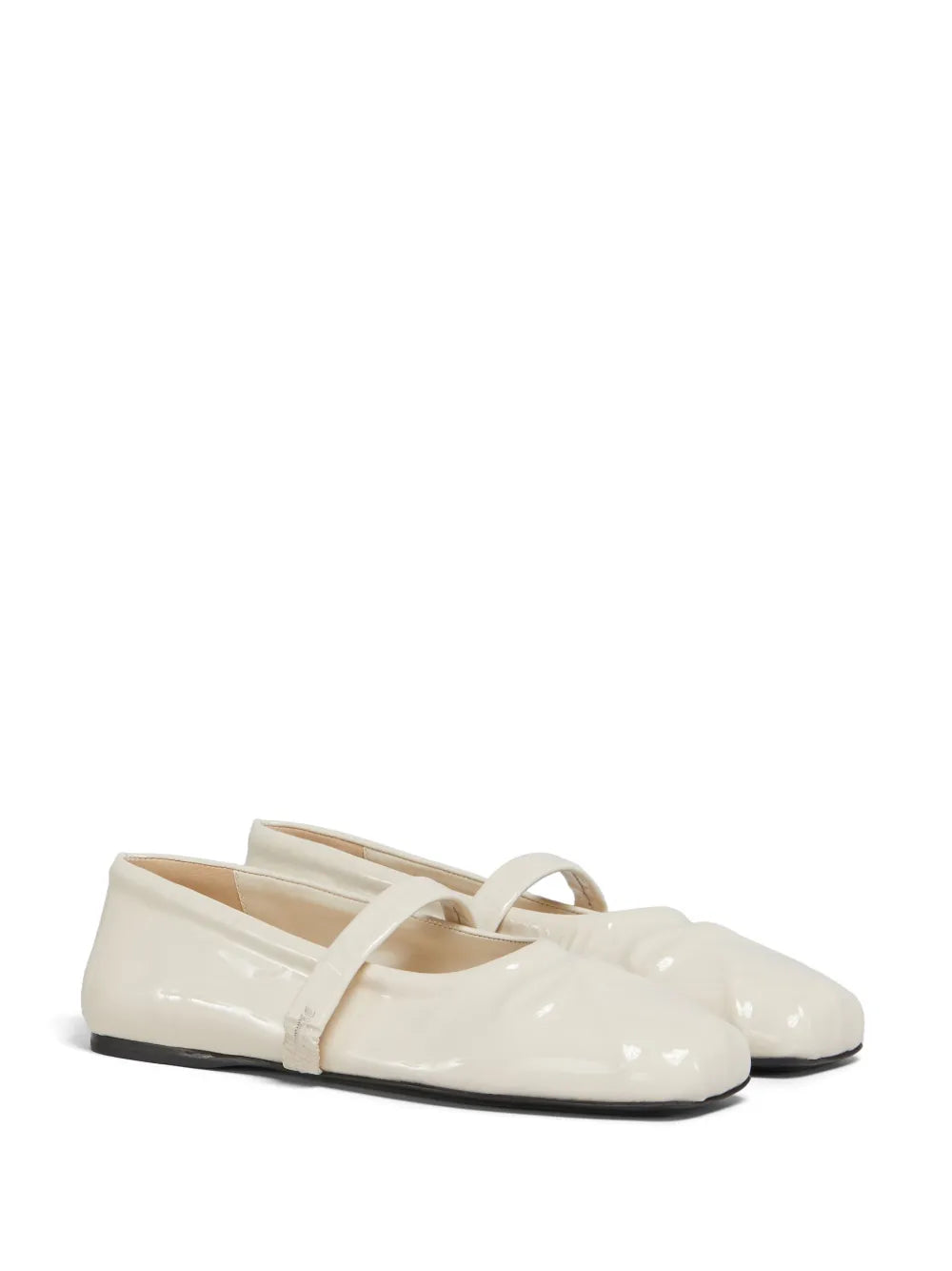 Marni patent-leather ballerina shoes