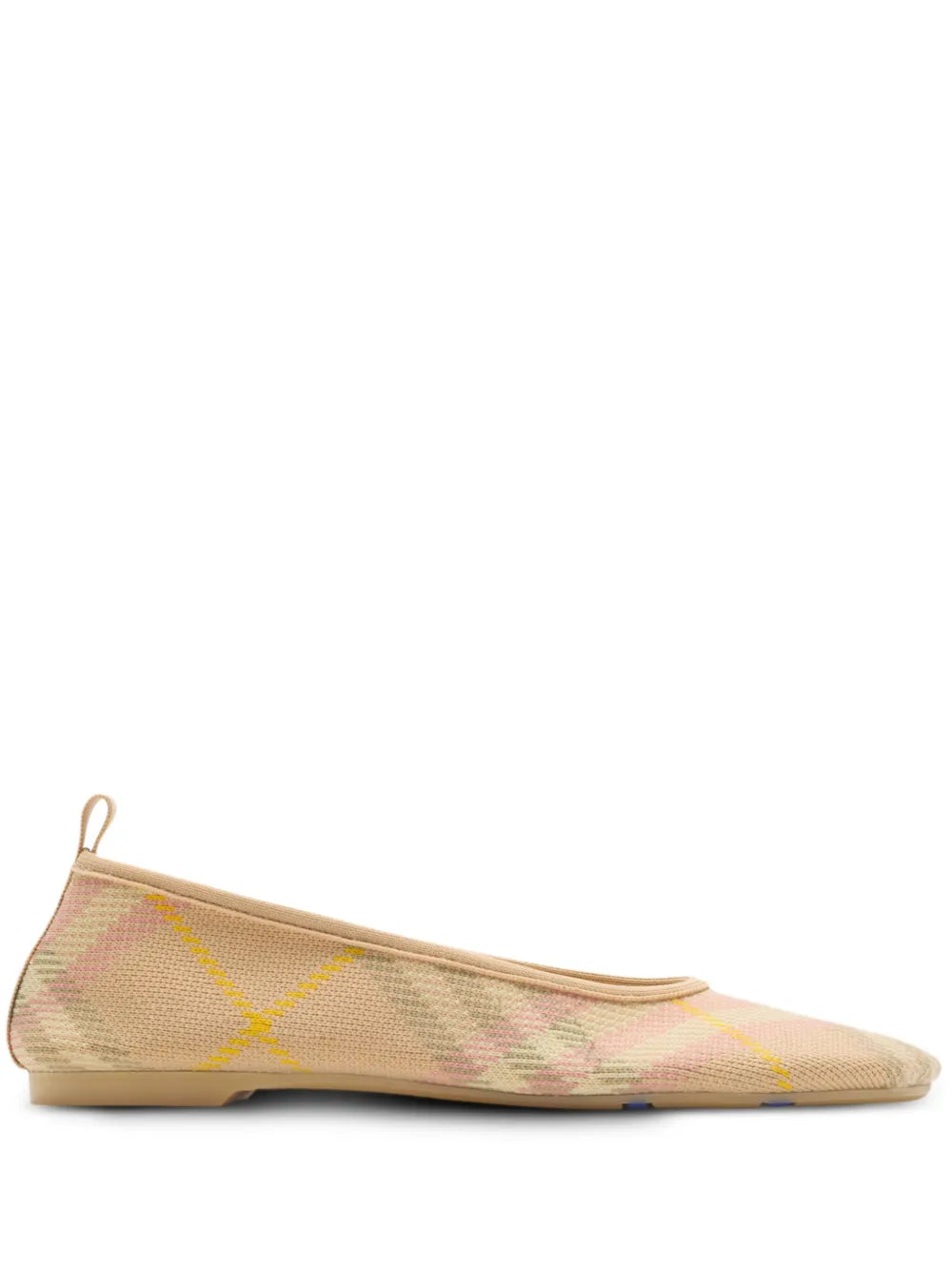 Burberry checked ballerina shoes