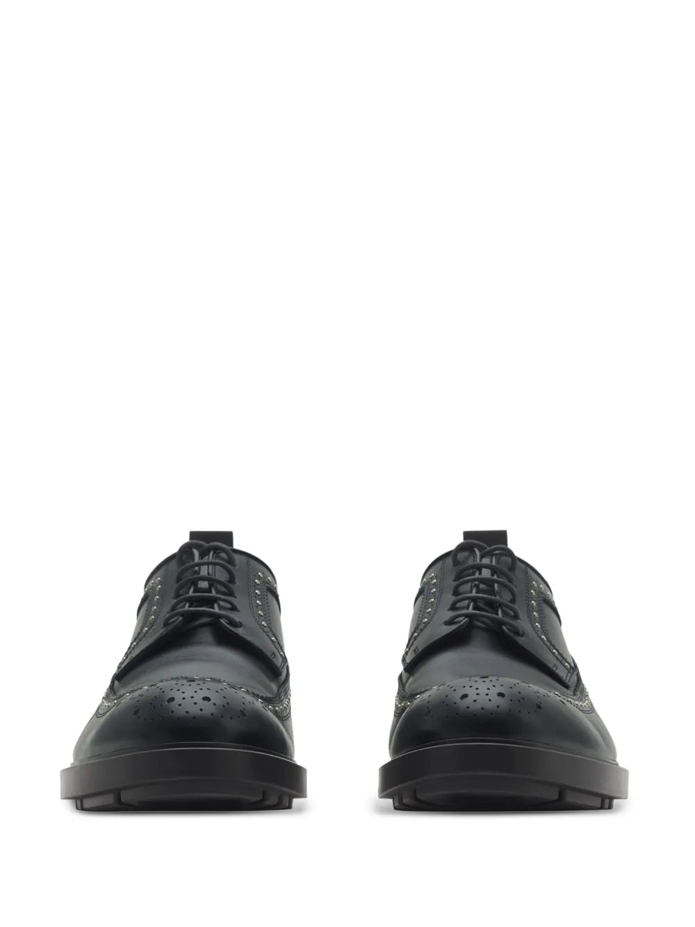 Burberry studded leather brogues