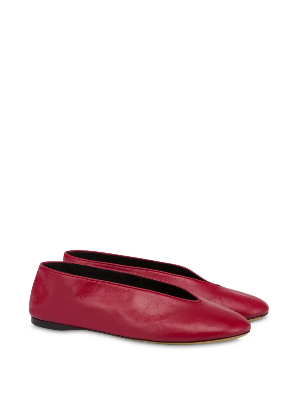 Moschino leather ballerina shoes