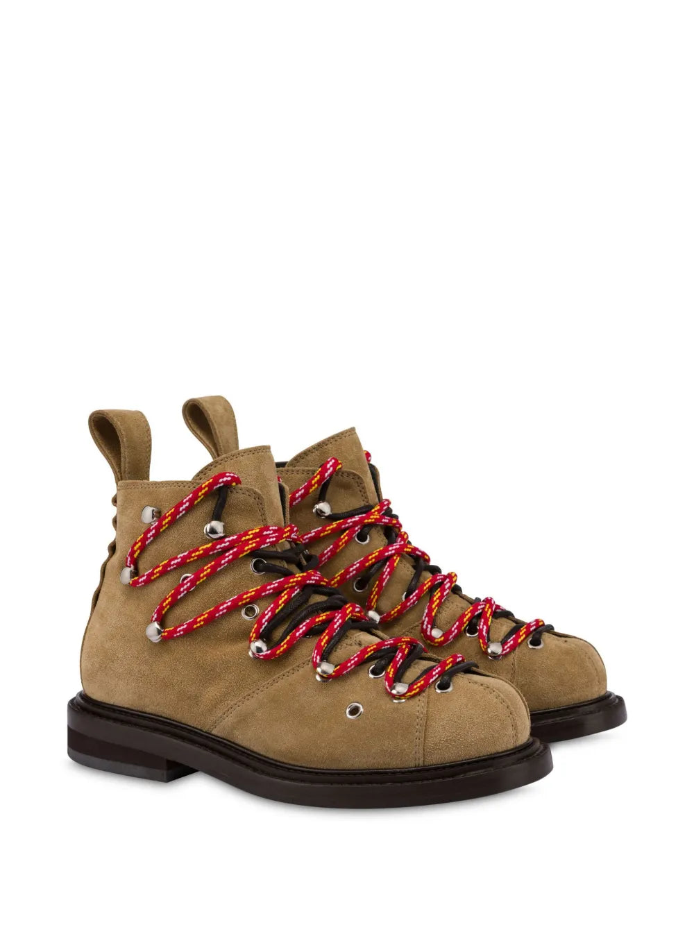 Moschino double lace-up boots