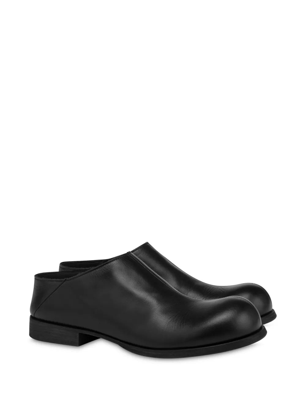Moschino leather slip-on shoes