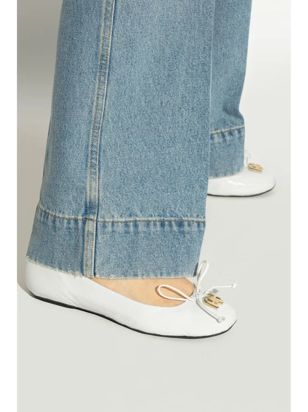 Furla logo-plaque ballet flats