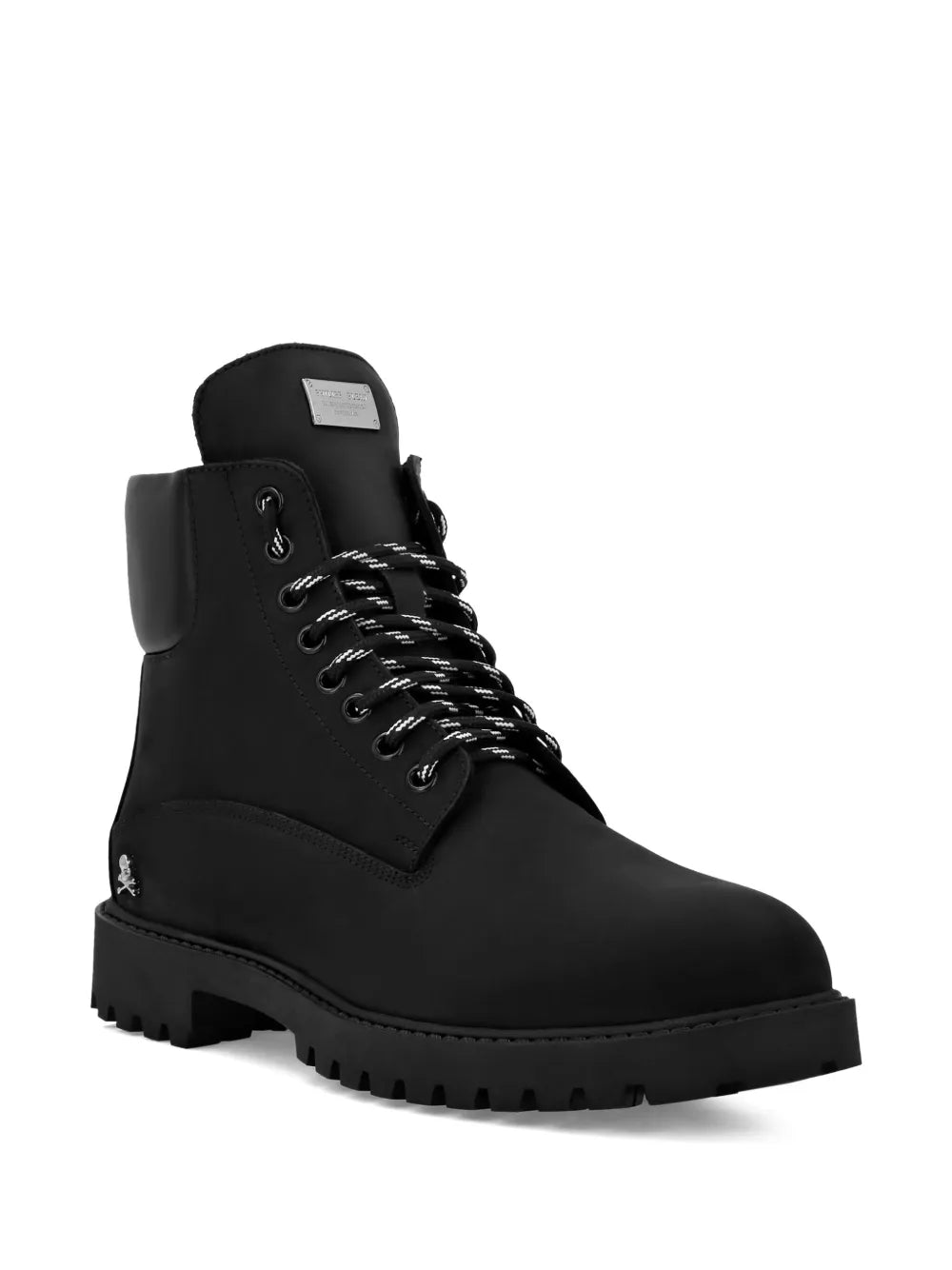 Philipp Plein logo-plaque boots