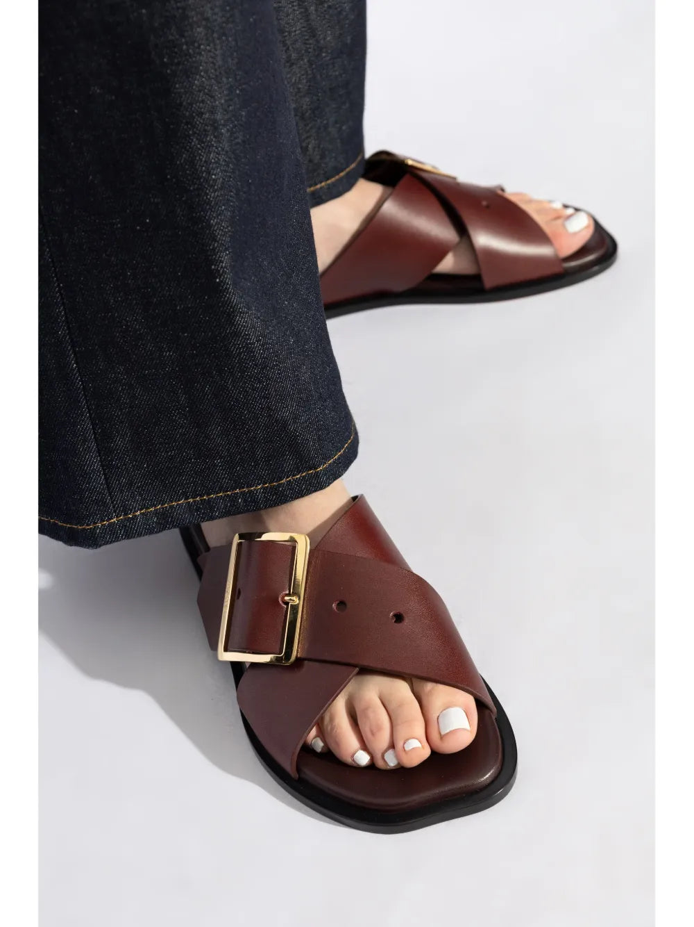 LOEWE Petal Belt slides