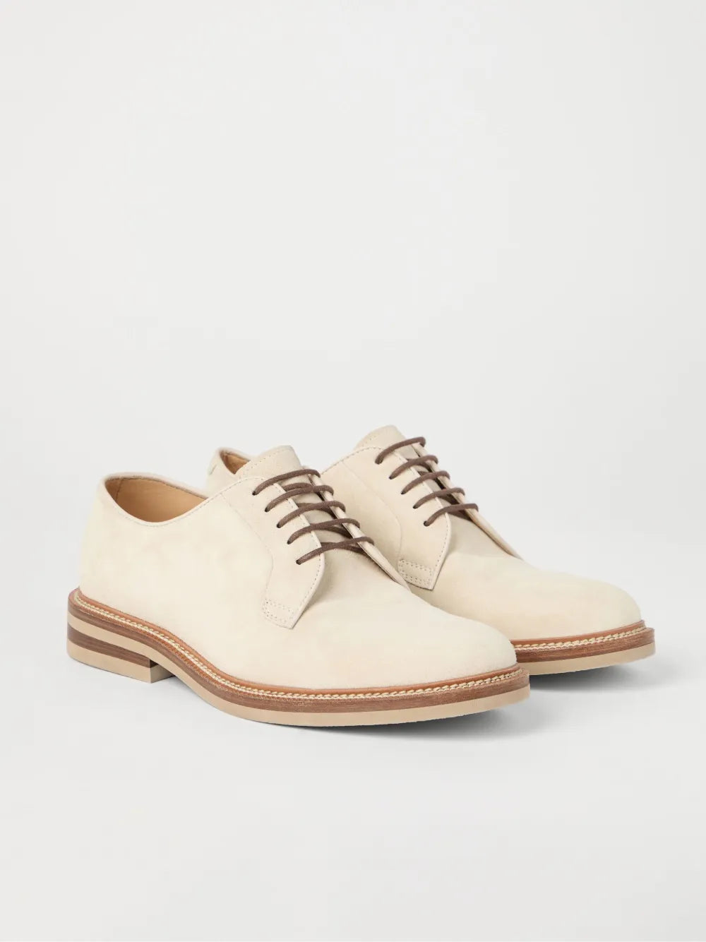 Brunello Cucinelli suede derby shoes
