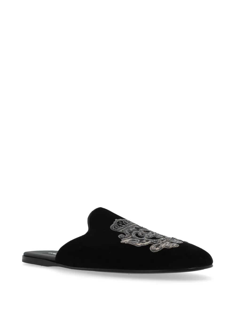 Dolce & Gabbana logo-embroidered slippers