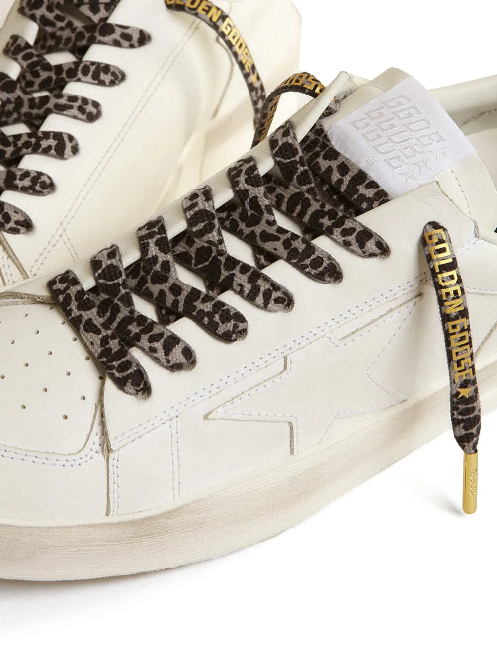 Golden Goose leopard-print shoe laces