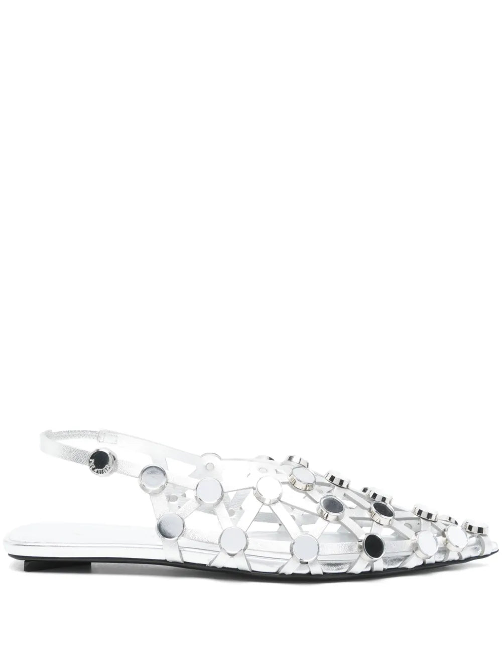 The Attico Grid ballet flats
