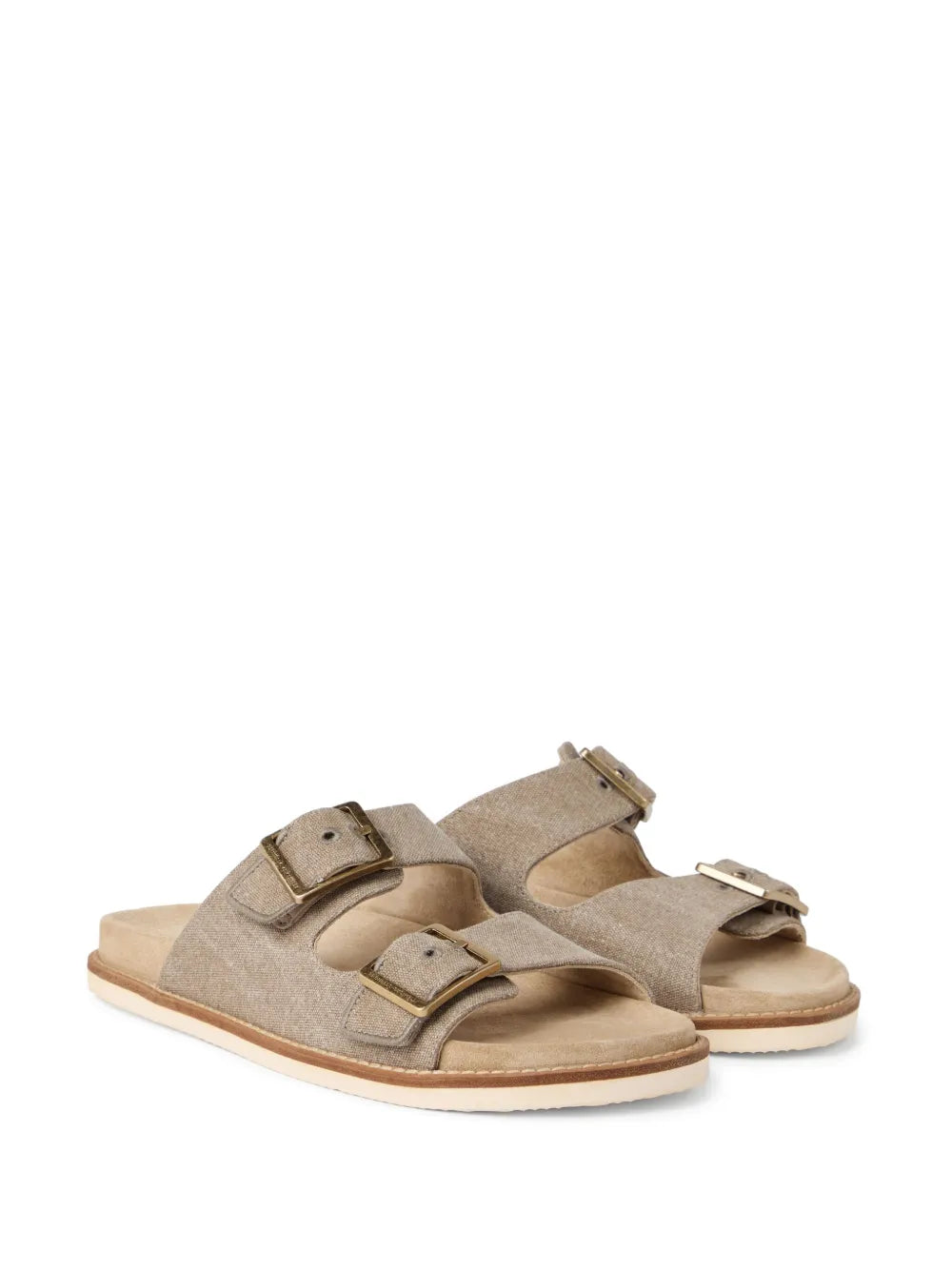 Brunello Cucinelli suede slides