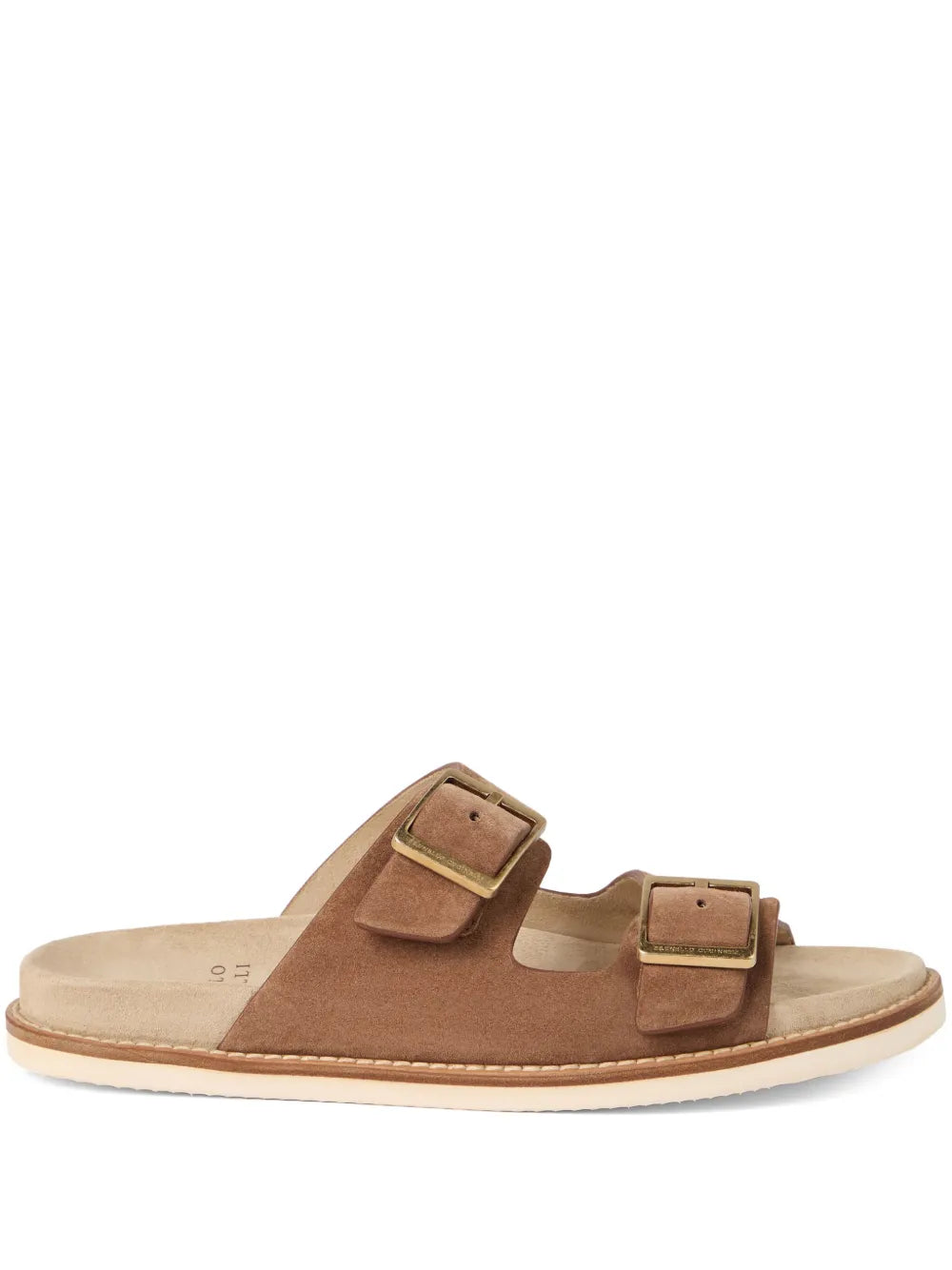 Brunello Cucinelli suede slides