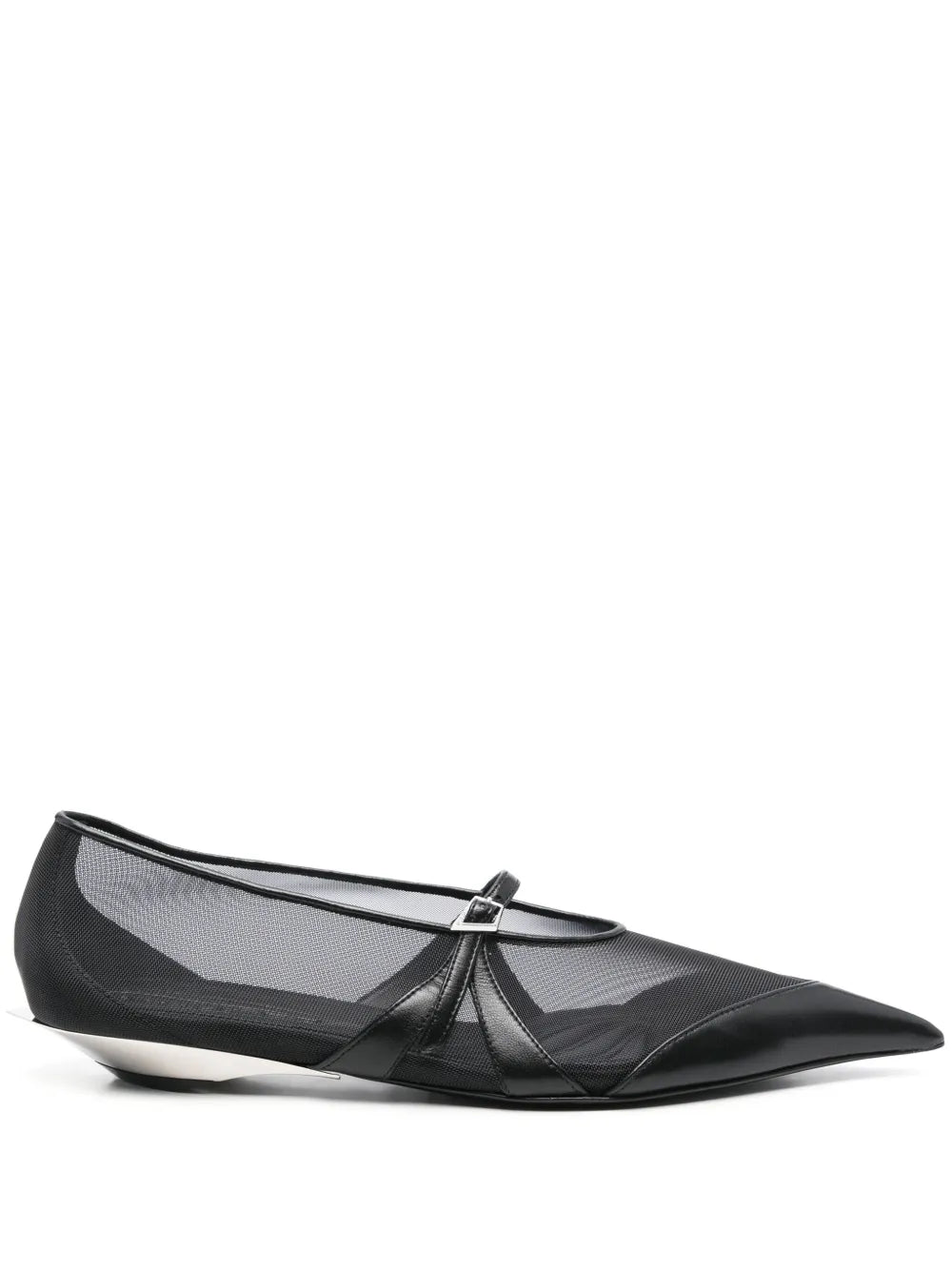 Mugler mesh ballet flats