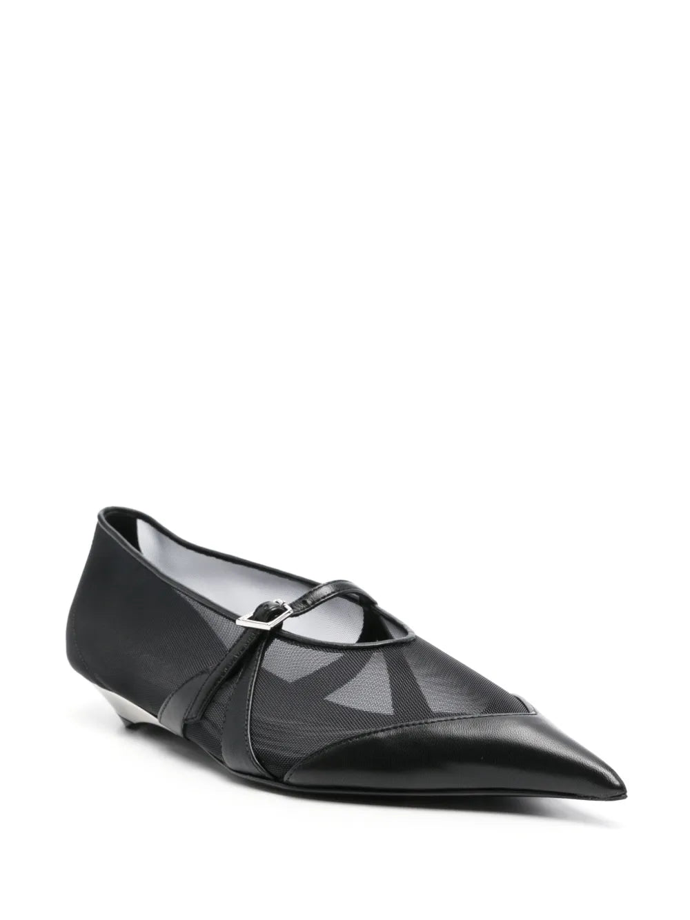 Mugler mesh ballet flats