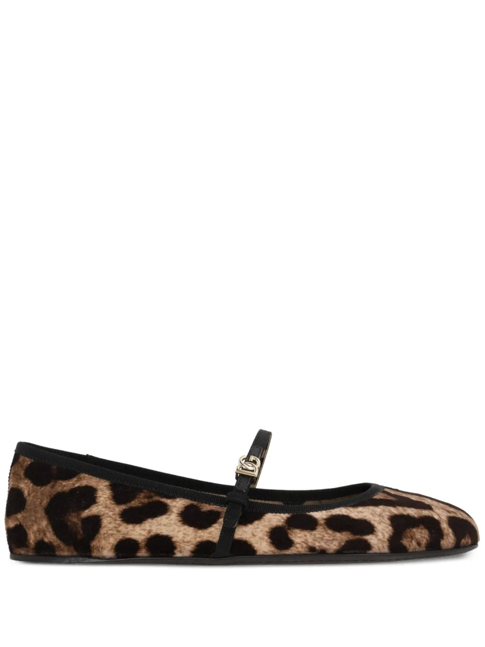 Dolce & Gabbana logo-buckle ballerinas