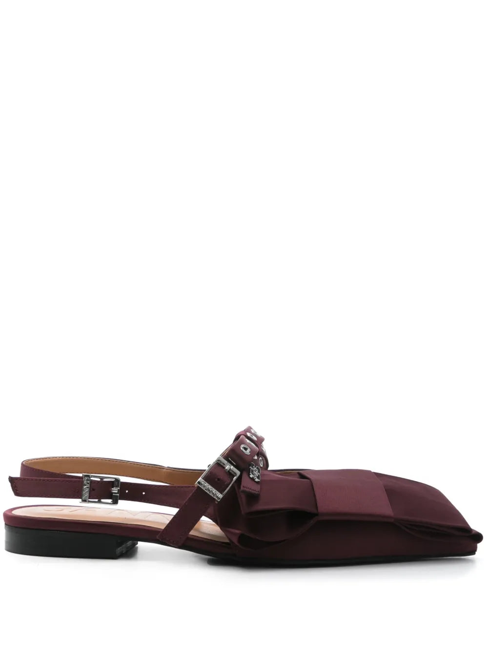 GANNI Big Bow ballerina shoes