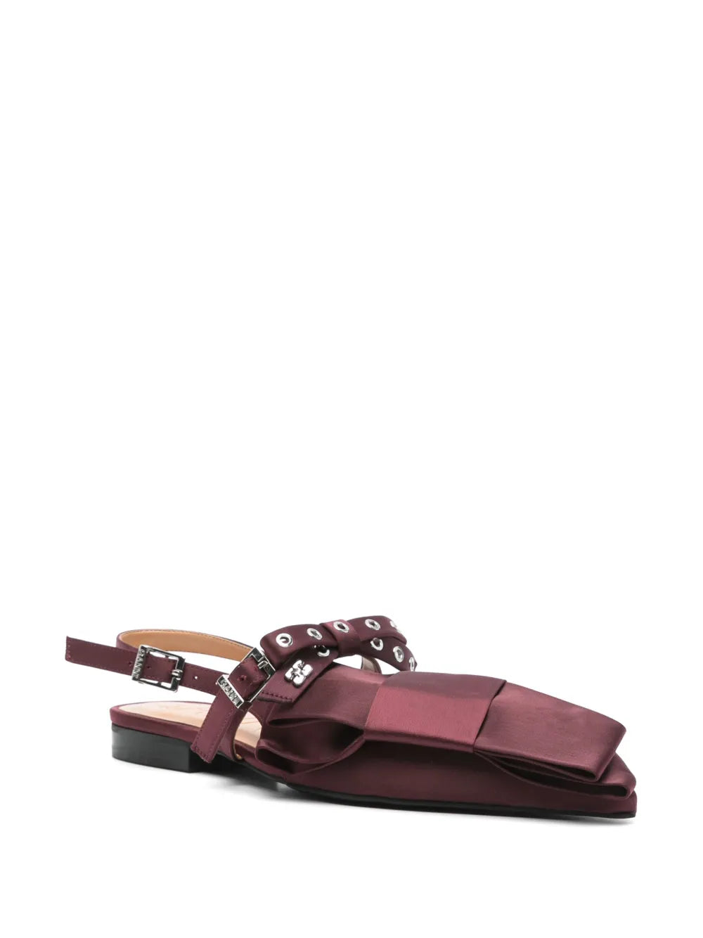 GANNI Big Bow ballerina shoes