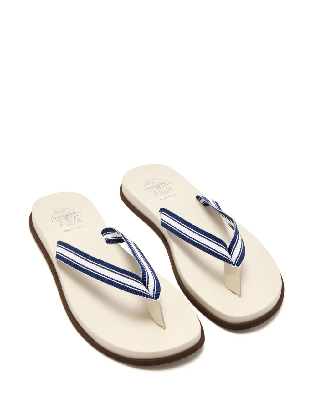 Brunello Cucinelli grosgrain flip flops