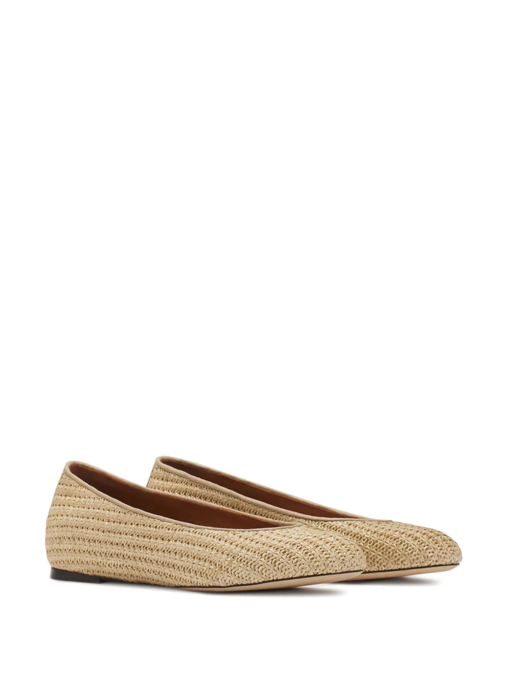 Lanvin raffia ballet flats