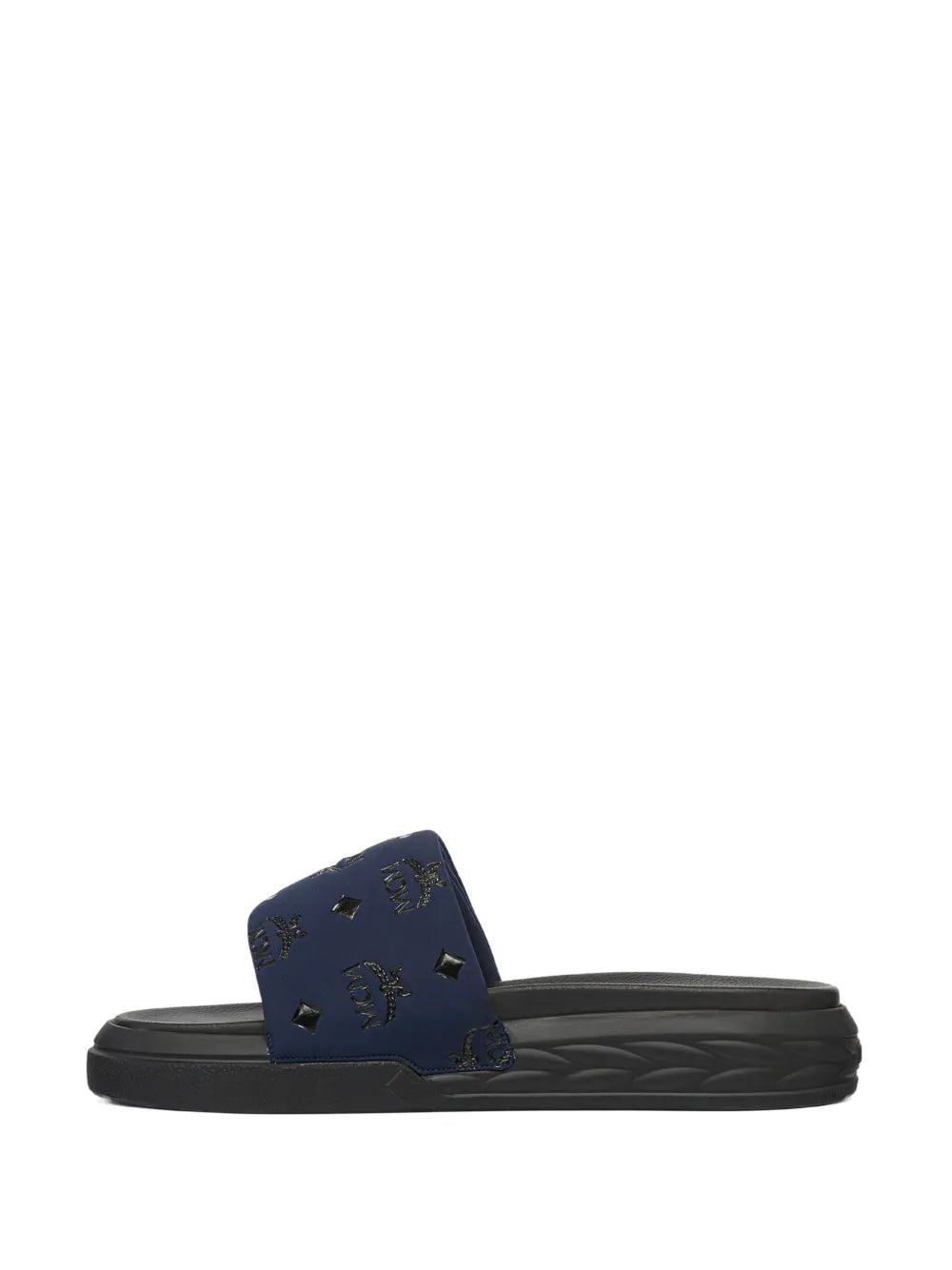 MCM monogram-pattern slides