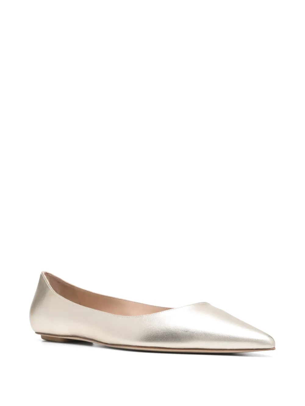 Stuart Weitzman metallic ballet flats