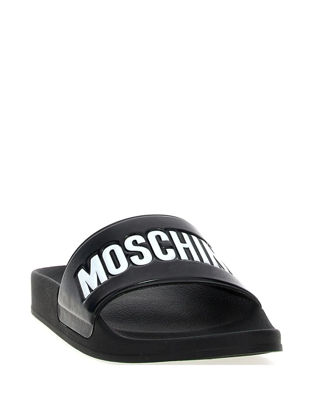Moschino logo-print slides