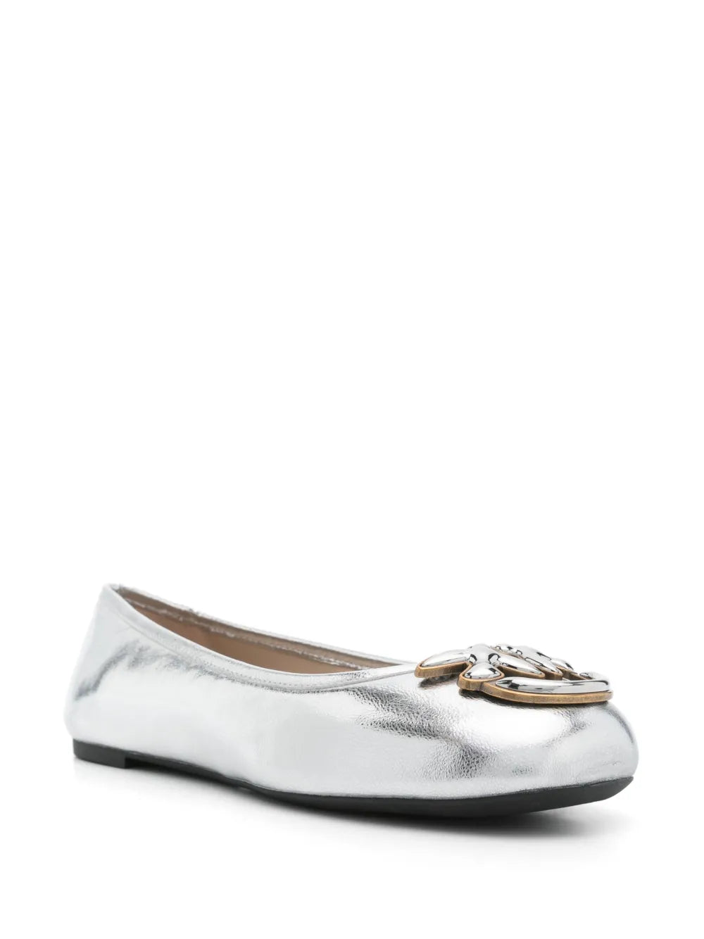 PINKO Love Birds-motif ballet flats