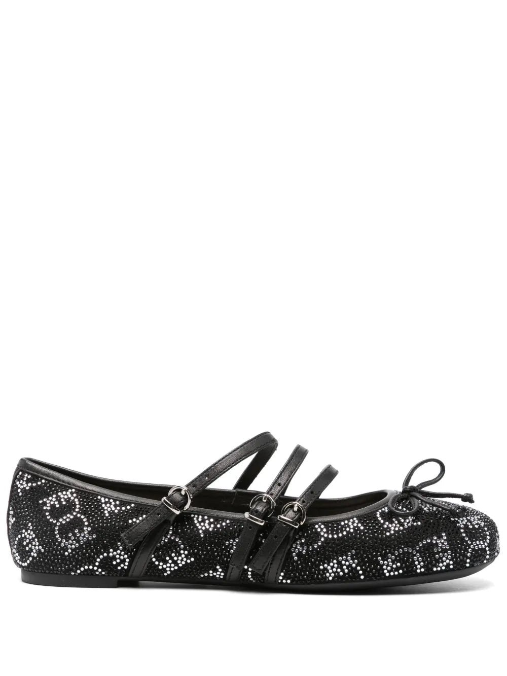 PINKO crystal-embellished ballet flats