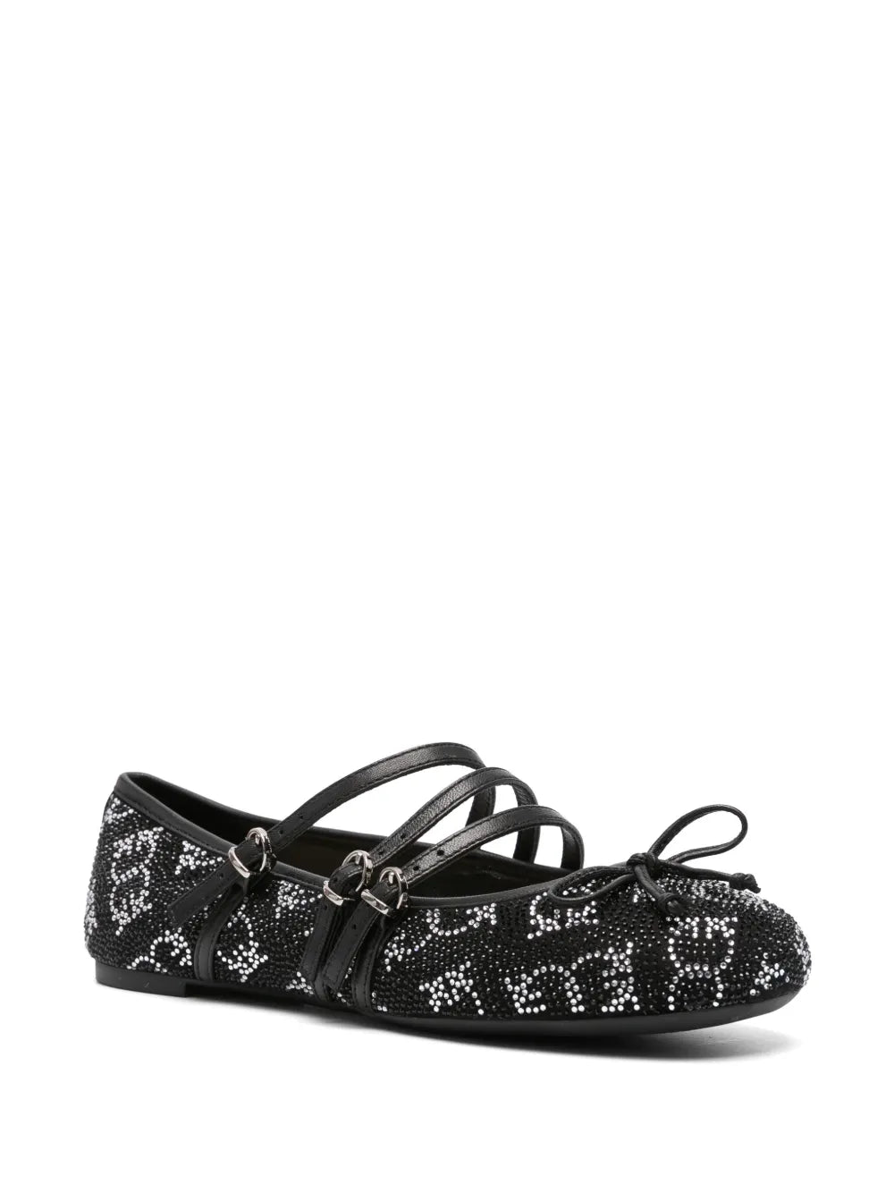 PINKO crystal-embellished ballet flats