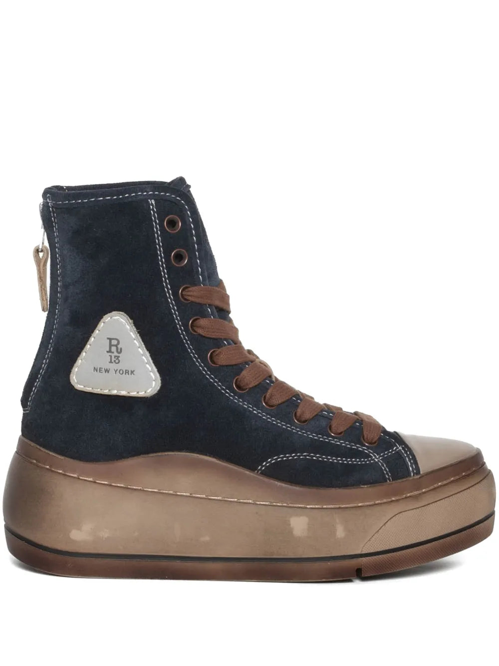 R13 distressed Tall Kurt sneakers