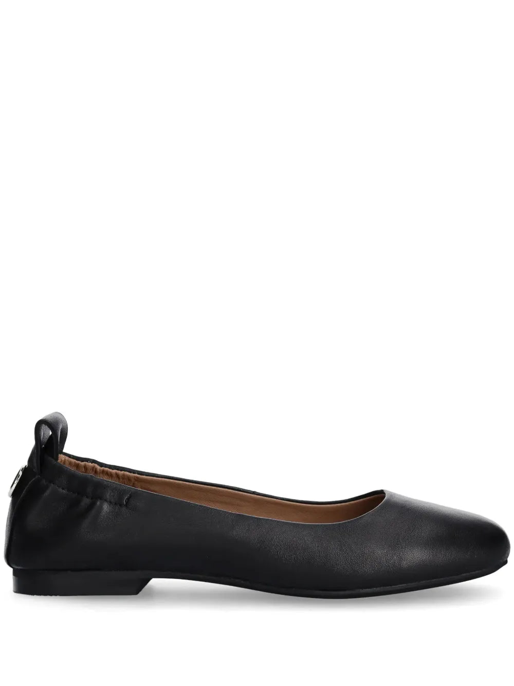 BOSS logo-plaque ballerina shoes