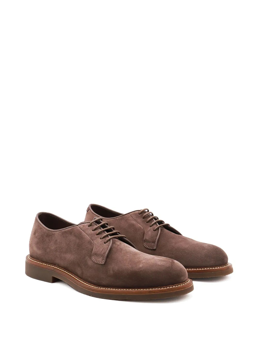 Brunello Cucinelli suede derby shoes