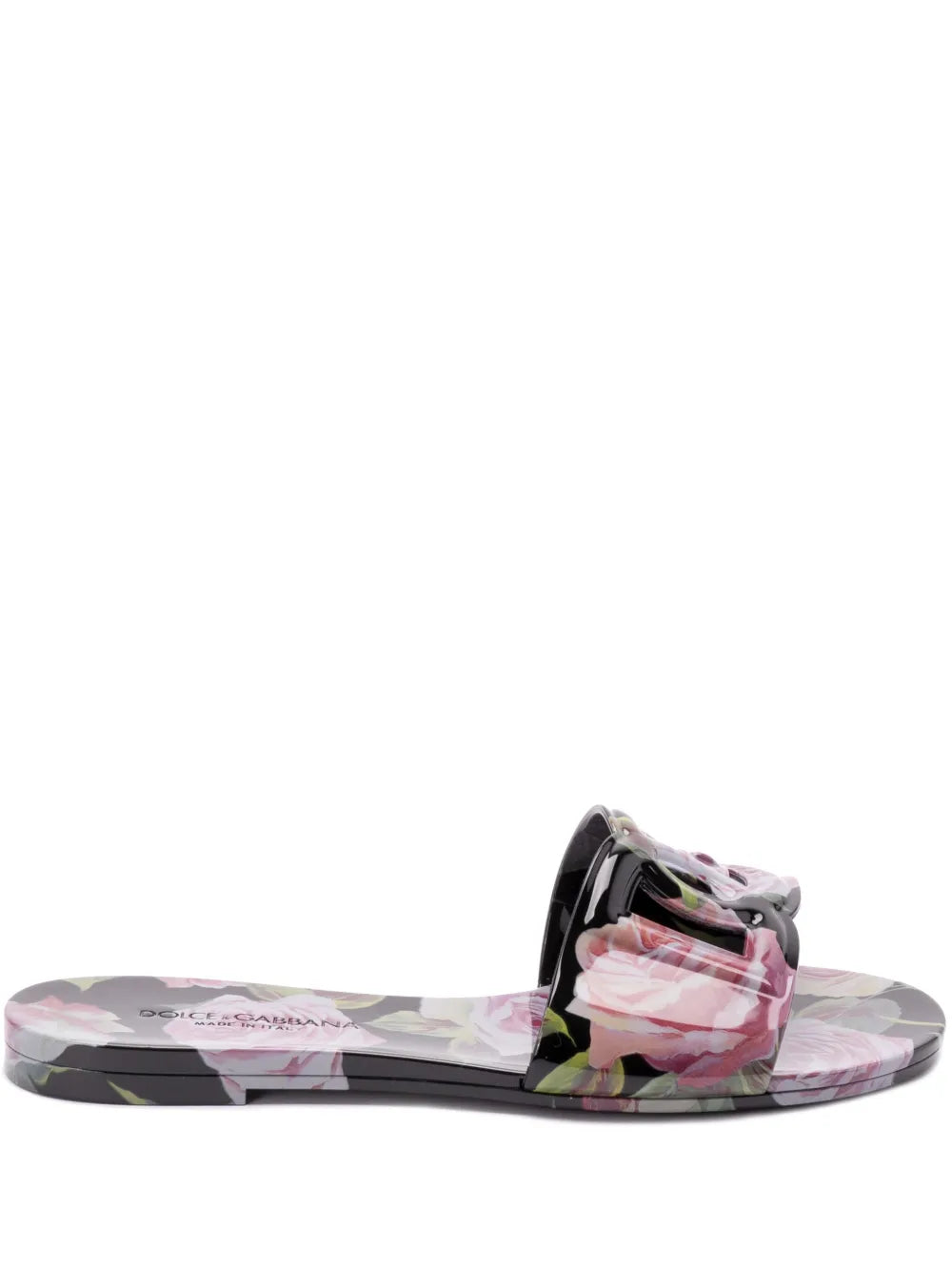 Dolce & Gabbana rose-print slides