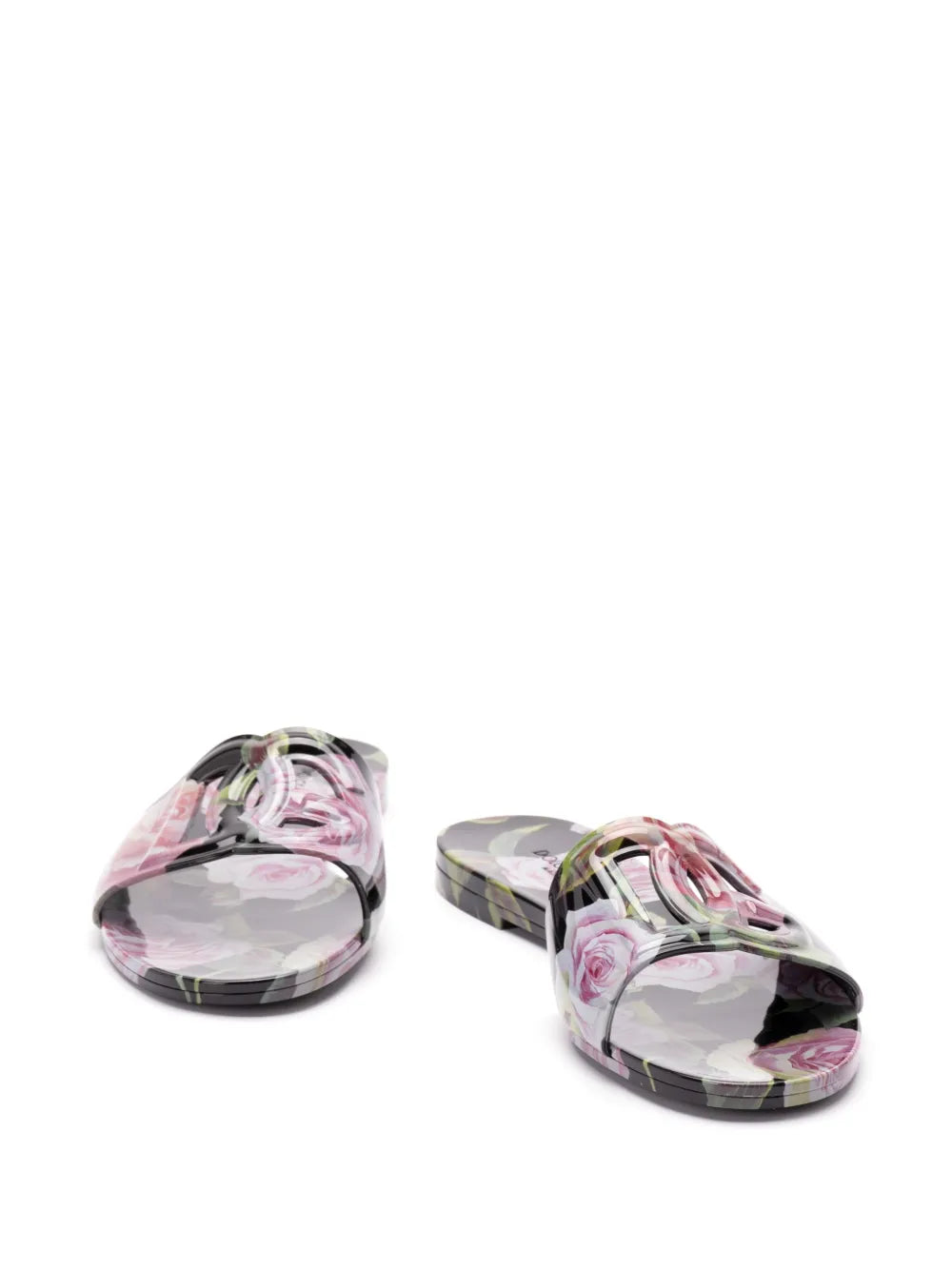 Dolce & Gabbana rose-print slides