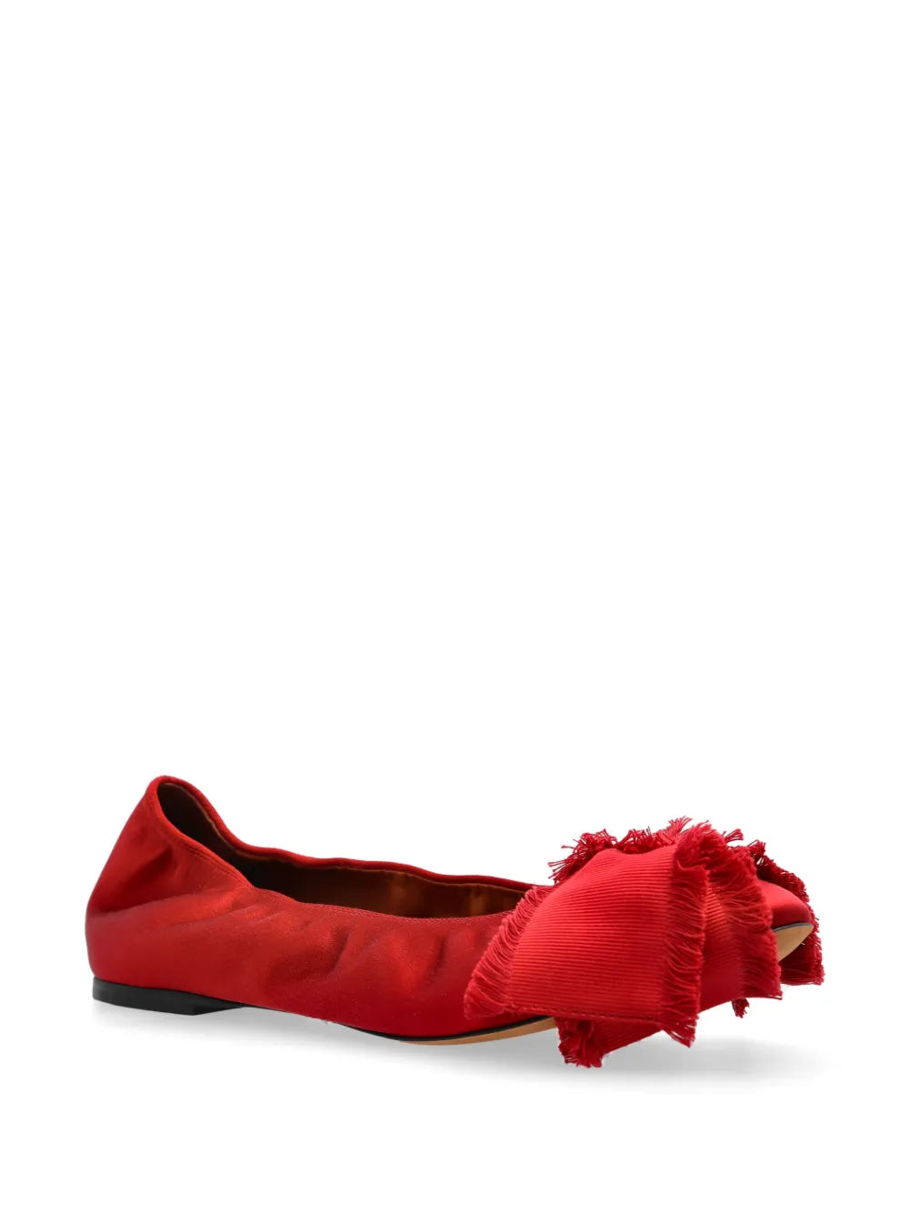 Lanvin satin bow ballerina shoes