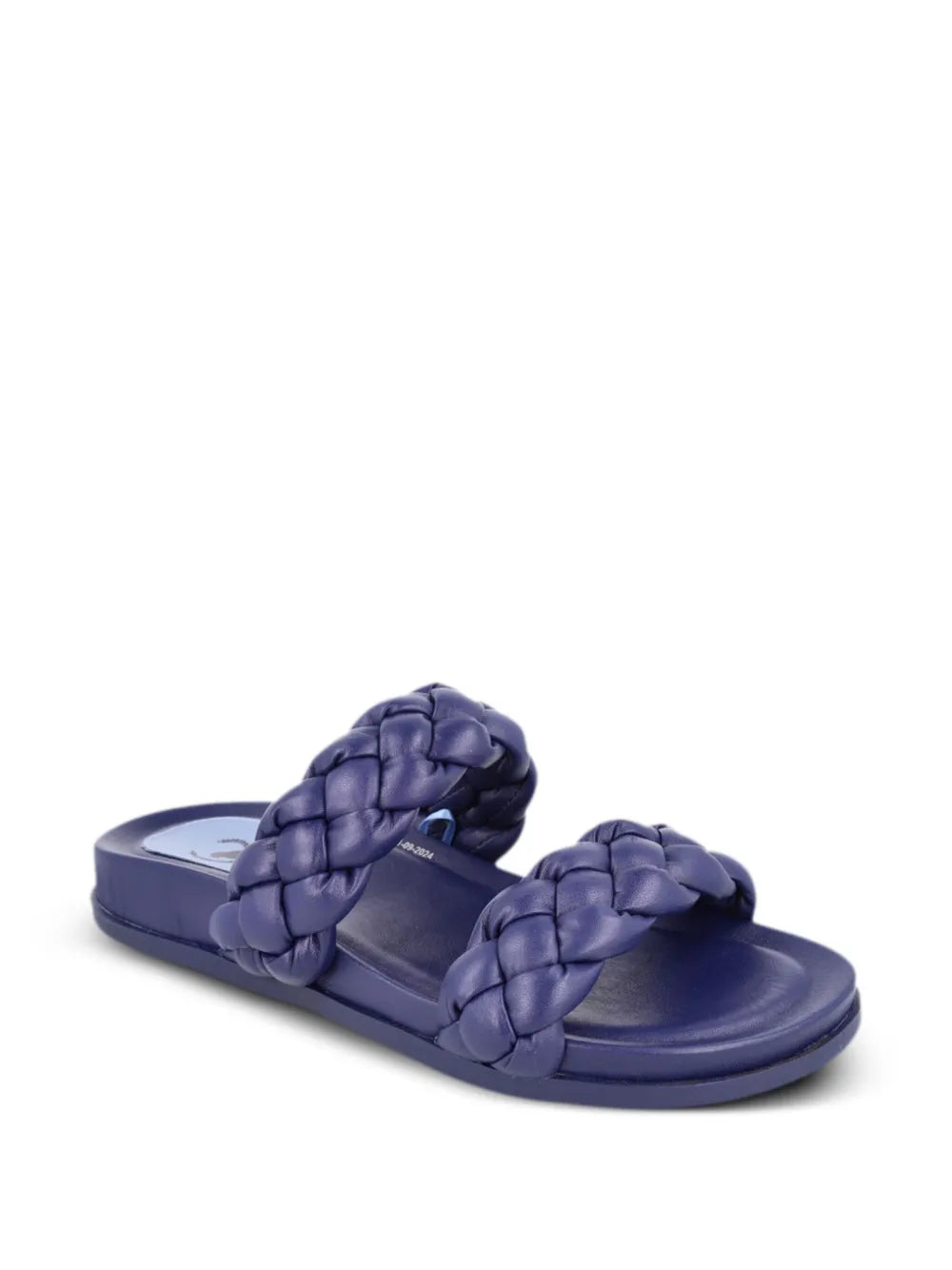 Blue Bird Shoes braided leather slides