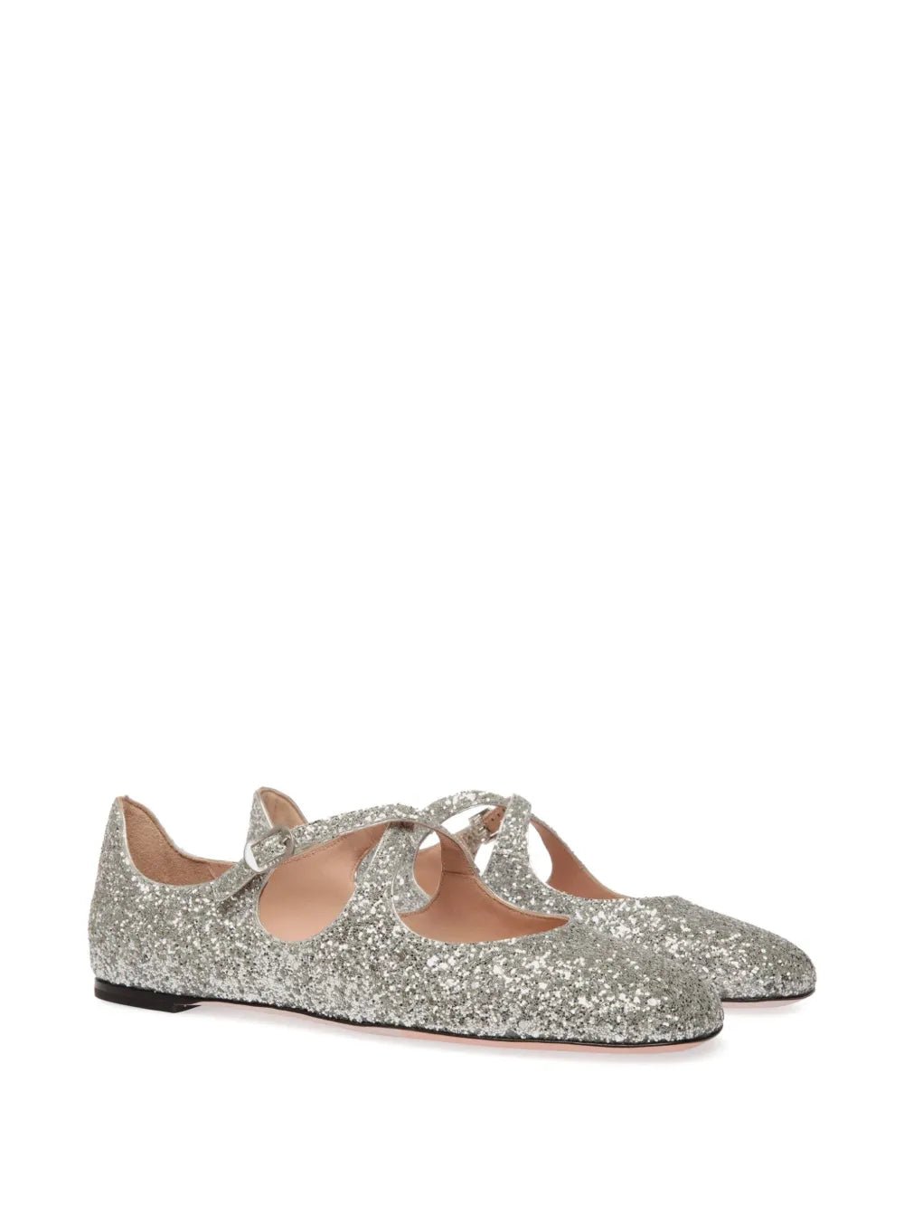 Bally glitter ballet flats